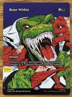 MTG Marvel Eternal-Legal, Beast Within - Image 1