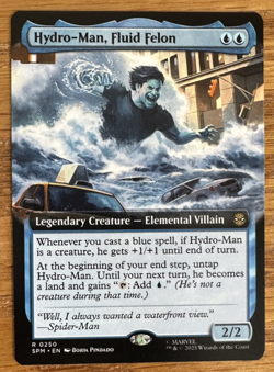 MTG Marvel Spider-Man, Hydro-Man, Fluid Felon - Extended Art - Image 1