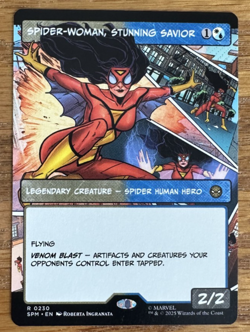 MTG Marvel Spider-Man, Spider-Woman, Stunning Savior - Borderless - Image 1