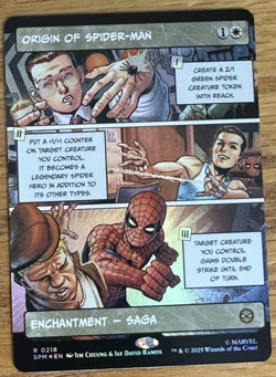 MTG Marvel Spider-Man, Origin of Spider-Man* - Borderless Foil (Has Ridges) - Image 1
