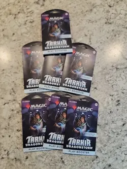 Magic The Gathering - Tarkir Dragonstorm sleeved Booster Pack x7 🔥 - Image 1