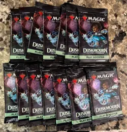 Magic The Gathering Duskmourn House of Horror Play Booster Lot Of 14 Packs - Image 1