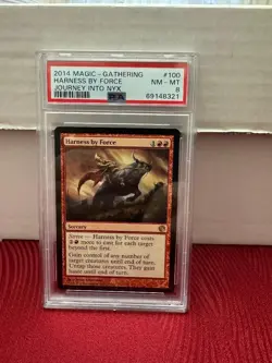 PSA 8 2014 MTG Journey Into Nyx Harness by Force - Image 1