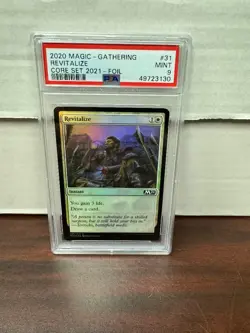 PSA 9 2020 MTG Core Set 2021 Revitalize Foil - Image 1