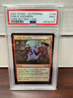 PSA 9 2020 MTG Core Set 2021 Goblin Wizardry Foil - Image 1
