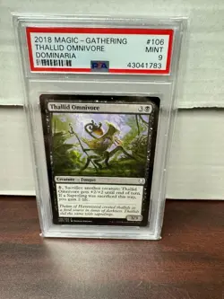 PSA 9 2018 MTG Dominaria Thallid Omnivore - Image 1