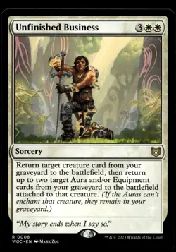Unfinished Business #8 MTG Wilds of Eldraine NM X1 - Image 1