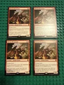 4x Shivan Devastator 4 Dominaria United Regular Mythic Rare X4 Dragon Hydra - Image 1