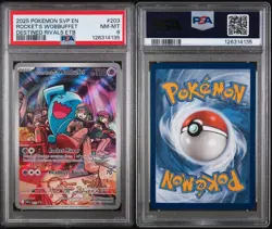 Pokemon TCG: DR Team Rockets Wobbuffet 203 PSA 8and 103 Japanese TAG 10 Bundle - Image 3
