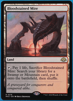 Bloodstained Mire Modern Horizons 3 NM Land Rare MTG CARD (ID# 503885) ABUGames - Image 1
