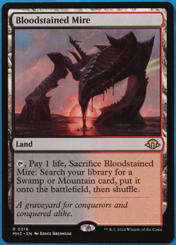 Bloodstained Mire Modern Horizons 3 NM Land Rare MTG CARD (ID# 503884) ABUGames - Image 1
