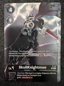Digimon Card Game SkullKnightmon P-115 P Sinister Order Foil NM - Image 1