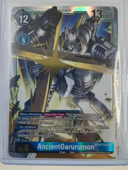 AncientGarurumon BT4-114 SEC Secret Rare Digimon Card Game Great Legend - Image 1