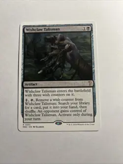 Wishclaw Talisman (White Border) - Mystery Booster 2 MTG Plus Bonus Card!!! - Image 1
