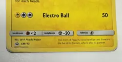 Pokemon TCG Pikachu SM113 Ash's Promo Card - Image 3