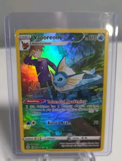 Pokemon TCG Vaporeon TG02/TG30 Brilliant Stars Trainer Gallery Card - Image 1
