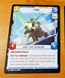 STAR WARS UNLIMITED CARD GAME TCG CARTE YODA 004/262 TWI FR NM - Image 2