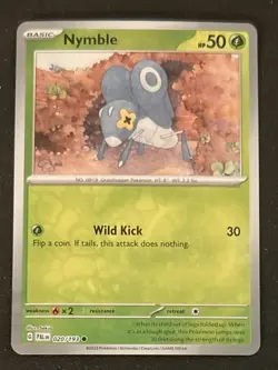 2023 Pokemon Paldea Evolved Nymble Reverse Holo Card 020/193 NM - Image 1