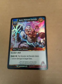 * Warcraft TCG Time Walkers Single Card Barador Wildhammer Timewalker - Image 1