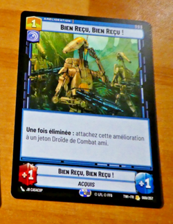 STAR WARS UNLIMITED CARD GAME TCG CARTE RARE 069/257 TWI FR MINT - Image 1