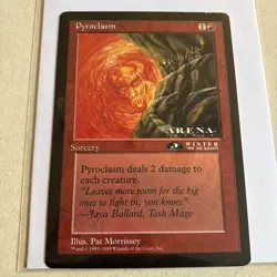 MTG Magic The Gathering - Pyroclasm - Oversized Sorcery 6x9 Winter Season Card - Image 1