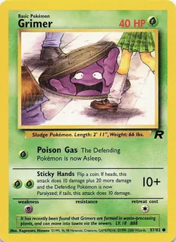 Grimer Banned Art Team Rocket Card - TWO CARD SET - Image 2