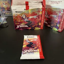 Magic The Gathering MTG Marvel Spiderman SEALED Collector Booster Pack IN HAND - Image 1