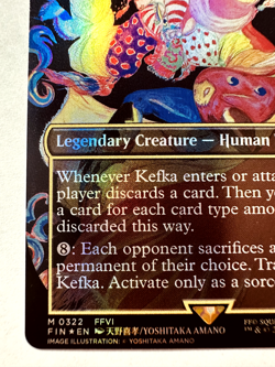 MTG: Final Fantasy, M/NM 0322, Borderless, Foil Kefka, Court Mage/ Ruler Of Ruin - Image 3