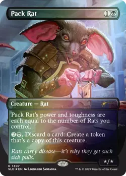 MTG Pack Rat, Foil, New/Unplayed (Secret Lair Drop SLD MagicCon The Gathering) - Image 1