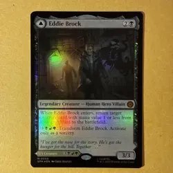 Eddie Brock M 0055 / Venom, Lethal Protector - MTG Marvel's Spider-Man FOIL - Image 1