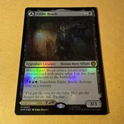 Eddie Brock M 0055 / Venom, Lethal Protector - MTG Marvel's Spider-Man FOIL - Image 2