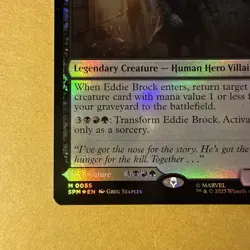Eddie Brock M 0055 / Venom, Lethal Protector - MTG Marvel's Spider-Man FOIL - Image 3