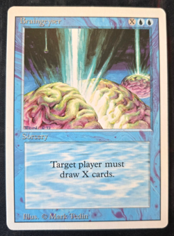 Braingeyser Revised Edition Magic the Gathering MTG NM - Image 1