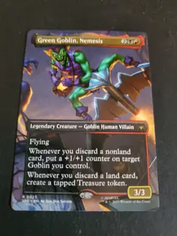 NM Borderless Green Goblin, Nemesis, MTG, Marvel's Spider-Man, Magic, 23 - Image 1