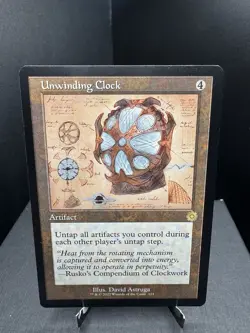 MTG The Brothers War Retro Frame Artifacts Unwinding Clock Schematic Regular NM! - Image 1