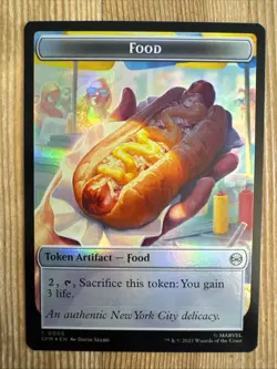 Food (0005) Robot Token (0006) Marvel's Spider-Man MTG FOIL - Image 1