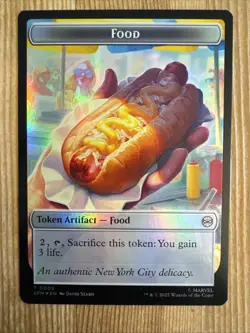 Food (0005) Spider Token (0003) Marvel's Spider-Man MTG FOIL - Image 2