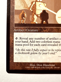 Metalworker - Urza's Destiny 1999 - MTG Magic the Gathering 2 - Image 3