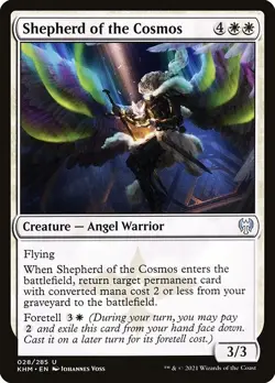 Shepherd of the Cosmos 4x FOIL KHM MTG Kaldheim Uncommon MINT white - Image 1