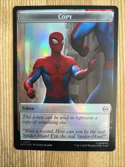 Human Citizen Token (0004) // Copy Token (0001) Marvel's Spider-Man MTG - Image 1