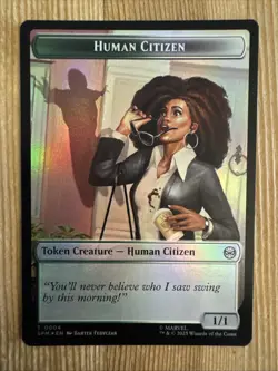 Human Citizen Token (0004) // Copy Token (0001) Marvel's Spider-Man MTG - Image 2