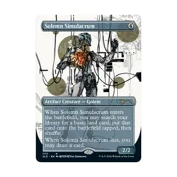 WOTC MtG Magic the Gathering Solemn Simulacrum (Borderless) (R) NM - Image 1