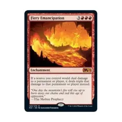 WOTC MtG Core Set 2021 Fiery Emancipation (MR) (Foil) NM - Image 1