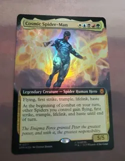 MTG SPM Cosmic Spider-Man 0271 Extended Art FOIL Marvel's Spider-Man NM - Image 1