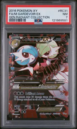 PSA 7 Pokemon TCG 2016 Xy Generations Radiant Collection #RC31 Fa/M Gardevoir Ex - Image 1