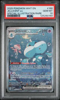 2025 POKEMON WHT EN-WHITE FLARE SPECIAL ILLUSTRATION RARE JELLICENT EX PSA 10 - Image 3
