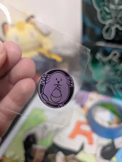 Pokemon Purple Chansey Mini Coin From 151 Chinese *Free Shipping* - Image 1