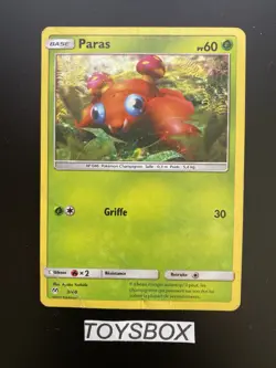 Carte Pokemon Paras Holo 3/40 / Promo Mc Donald’s 2019 / Played FR - Image 2