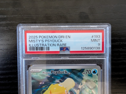 2025 POKEMON DRI EN-DESTINED RIVALS ILLUSTRATION RARE MISTY'S PSYDUCK PSA 9 - Image 2