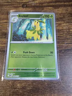 Pokemon Mega Evolutions Bayleef #9 Reverse Holo - Image 1